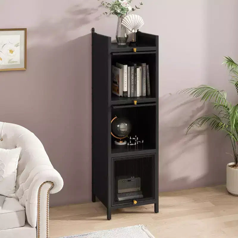 Okak Meuble de Rangement Moderne à 3/4 Niveaux, Armoire Autoportante pour Salle de Bain, Salon, Chambre et Cuisine