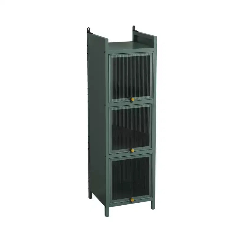 Okak Meuble de Rangement Moderne à 3/4 Niveaux, Armoire Autoportante pour Salle de Bain, Salon, Chambre et Cuisine