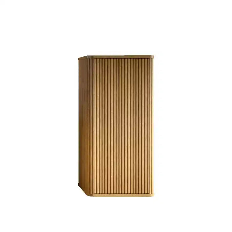 Meuble de Salle de Bain Mural à Rayures Okak Chic, Armoire de Rangement Suspendue avec 3 Étagères, Meuble Haut pour Salle de Bain, Chambre et Salon
