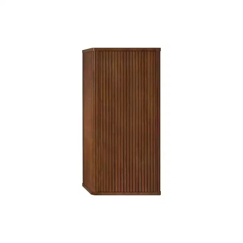 Okak Chic Striped Wall Mounted Bathroom Cabinet, Floating Storage Cabinet with 3 Shelves, Tall Cabinet for Bathroom, Bedroom & Living Room