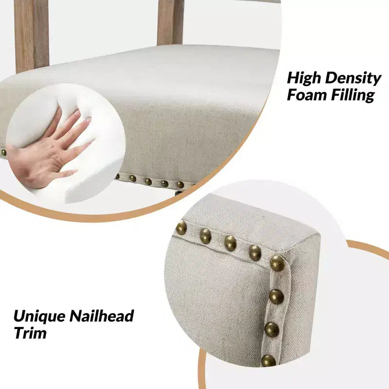 Fauteuil de bureau moderne Debora pour salon et bureau avec garnitures cloutées | KARAT HOME