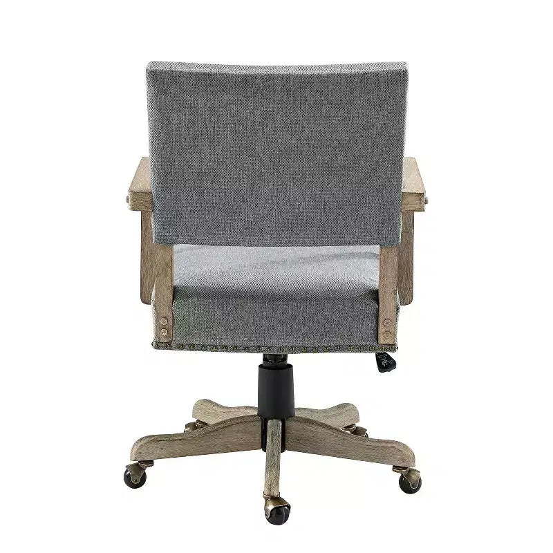 Fauteuil de bureau moderne Debora pour salon et bureau avec garnitures cloutées | KARAT HOME