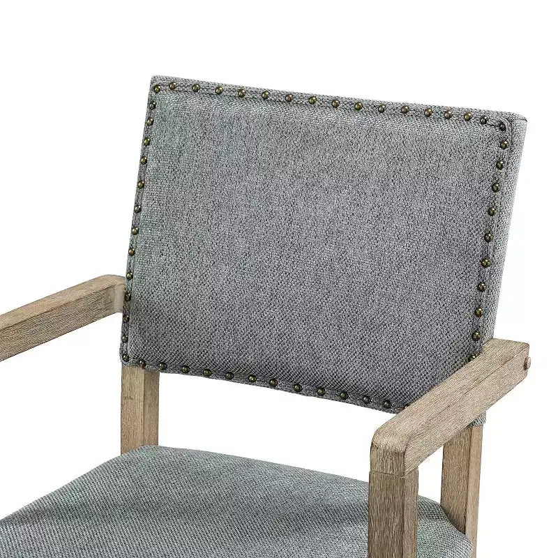 Fauteuil de bureau moderne Debora pour salon et bureau avec garnitures cloutées | KARAT HOME