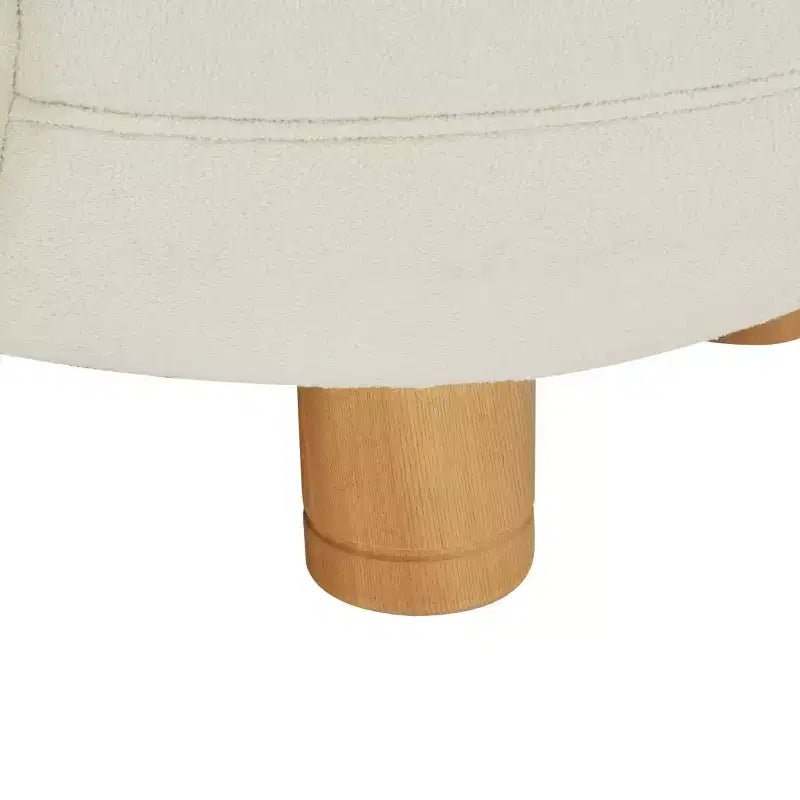 Fauteuil d'appoint Gracelyn Boucle - SFV5123 - Ivoire/Naturel - Safavieh Couture