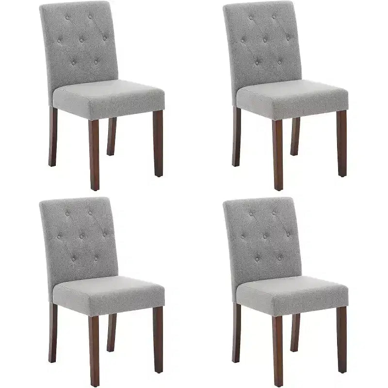 Acekool – Lot de 6 Chaises Lavables – Sièges en Lin de 56 cm de Large avec Cadre en Acier, Sauge pour Petits Espaces & Réunions