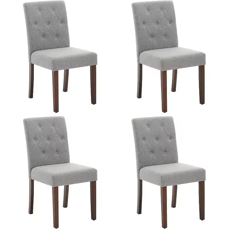 Acekool – Lot de 6 Chaises Lavables – Sièges en Lin de 56 cm de Large avec Cadre en Acier, Sauge pour Petits Espaces & Réunions
