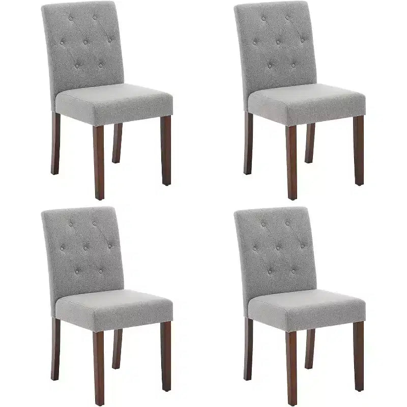 Acekool – Lot de 6 Chaises Lavables – Sièges en Lin de 56 cm de Large avec Cadre en Acier, Sauge pour Petits Espaces & Réunions