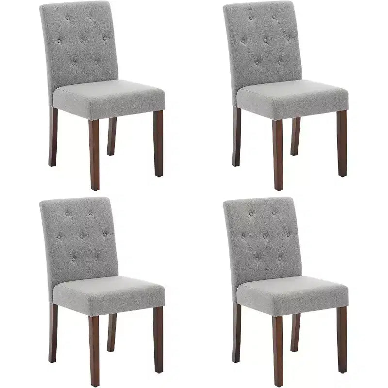 Acekool – Lot de 6 Chaises Lavables – Sièges en Lin de 56 cm de Large avec Cadre en Acier, Sauge pour Petits Espaces & Réunions