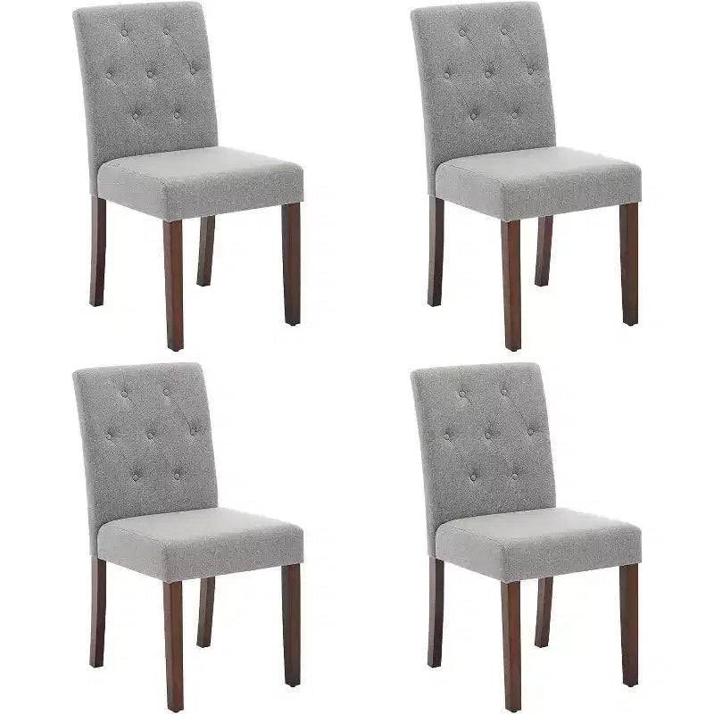 Acekool – Lot de 6 Chaises Lavables – Sièges en Lin de 56 cm de Large avec Cadre en Acier, Sauge pour Petits Espaces & Réunions