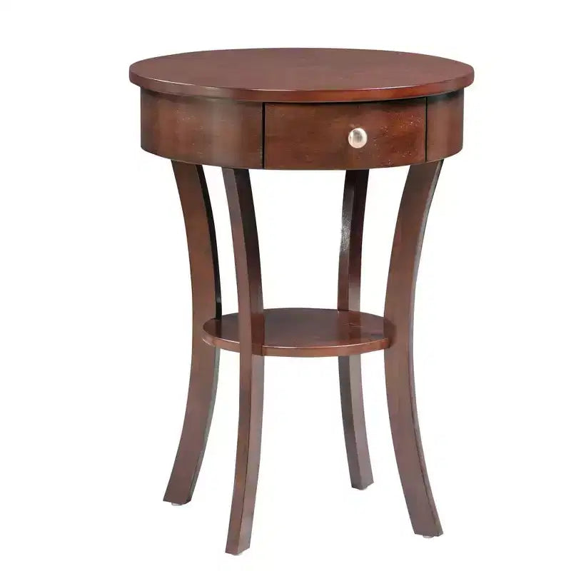 HomeStock Table d'appoint rectangulaire en bois, 61 cm de hauteur, couleur marron, 1 pièce