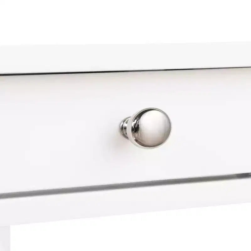 HomeStock Table d'appoint rectangulaire en bois blanc de 24 po de hauteur, 1 pièce