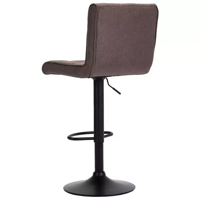 Tabourets de bar modernes réglables CLIHOME à vérin à gaz, tabourets de comptoir rembourrés avec repose-pieds et dossier (lot de 2)