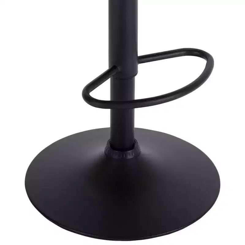 Tabourets de bar modernes réglables CLIHOME à vérin à gaz, tabourets de comptoir rembourrés avec repose-pieds et dossier (lot de 2)