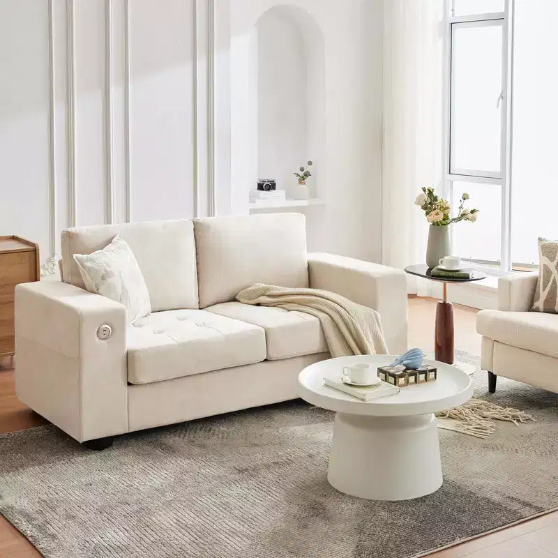 Grand canapé nuage 71, canapé chenille de style scandinave 93 livres, aucun assemblage requis et assise profonde