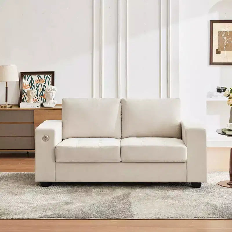 Grand canapé nuage 71, canapé chenille de style scandinave 93 livres, aucun assemblage requis et assise profonde