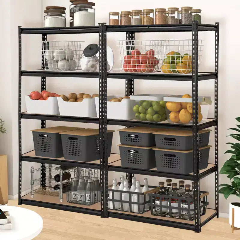 Étagères industrielles TROPOW à 5 niveaux C, 30x12x60 pouces, rayonnage de garage robuste avec capacité de 2000 livres