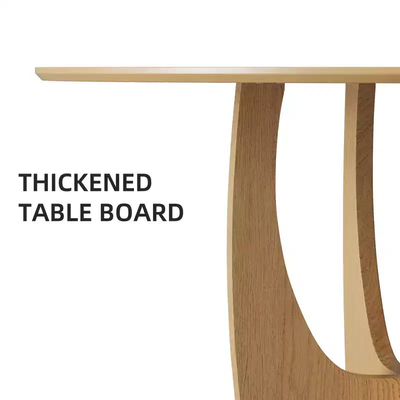 Table de salle à manger/de cuisine ronde de 42 pouces avec piédestal entrecroisé