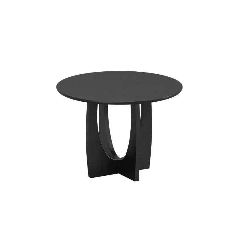 Table de salle à manger/de cuisine ronde de 42 pouces avec piédestal entrecroisé