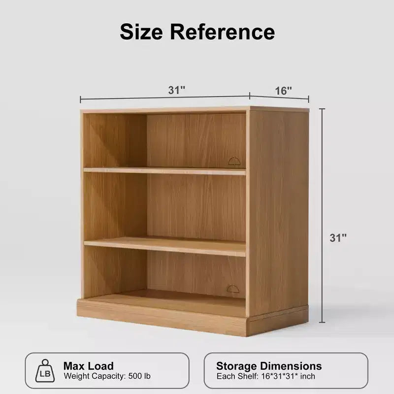 MAYEERTY Meuble de rangement autoportant en bois, armoires décoratives pour la maison, le bureau, les petits espaces, marron, 31*31*16 po