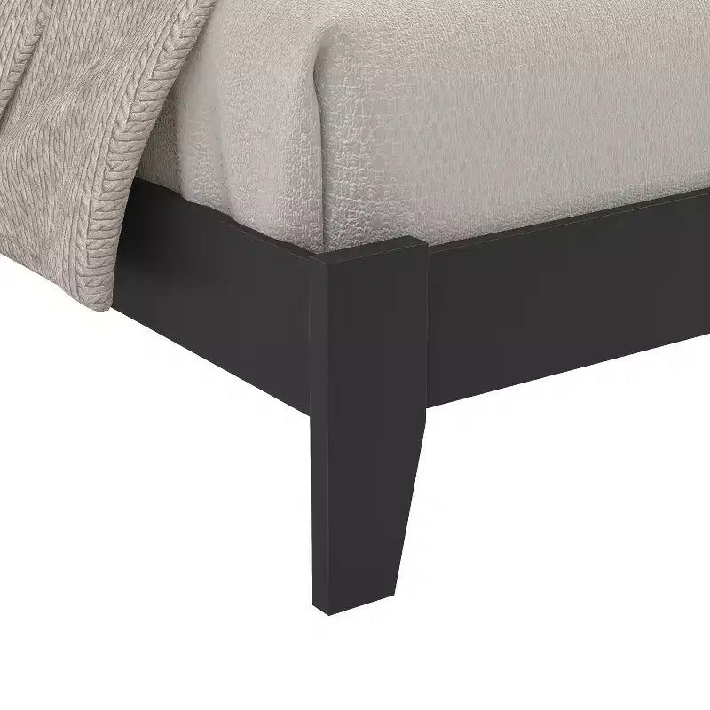 Lit plateforme Galano Payne Queen avec tête de lit Noir