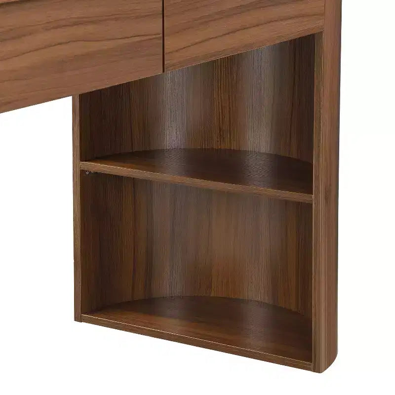 Bureau d'écriture moderne en bois Olivia Christopher Knight Home avec tiroirs et étagères