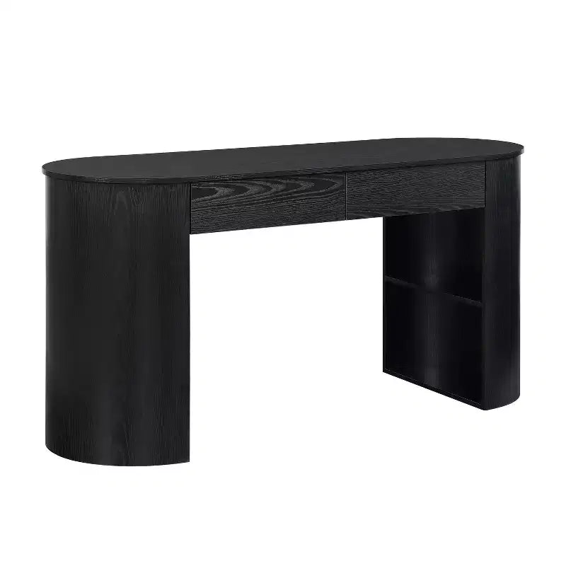 Bureau d'écriture moderne en bois Olivia Christopher Knight Home avec tiroirs et étagères