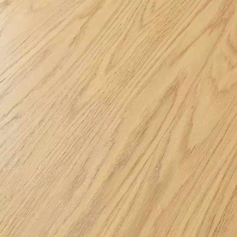 Table à manger ronde PexFix 52 en bois, table de cuisine pour 4-6 personnes avec plateau à bords incurvés et piètement cannelé effilé pour salon/salle à manger/café/bureau, couleur naturelle