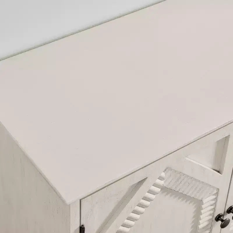 Buffet de salle à manger moderne du milieu du siècle de 65,2 pouces avec rangement, meuble de bar à café et à vin avec accent géométrique pour salon ou cuisine