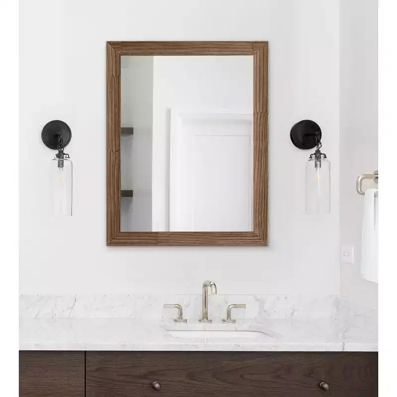 Miroir mural rectangulaire Kate and Laurel Travon pour salle de bain