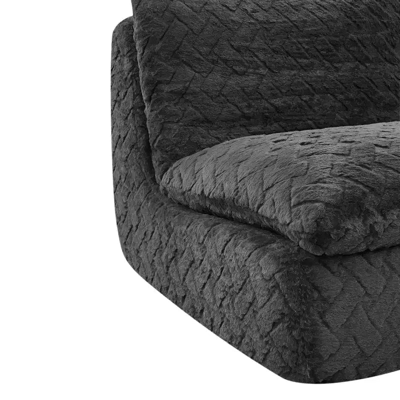 Fauteuil pivotant Whisen à compression intégrale avec pouf