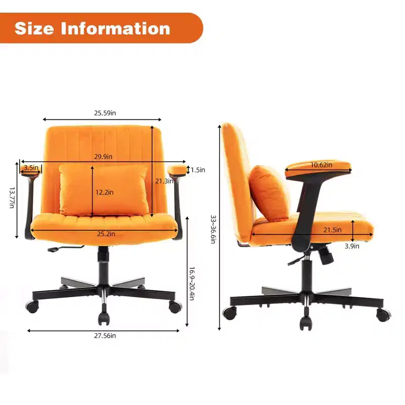 Chaise de bureau moderne en velours Okak avec dossier rembourré, chaise de bureau avec accoudoir et dossier réglables, chaise confortable pour le bureau, l'étude