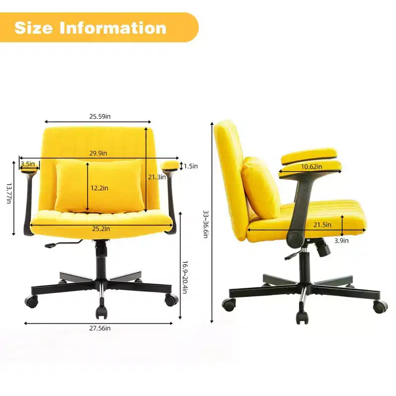 Chaise de bureau moderne en velours Okak avec dossier rembourré, chaise de bureau avec accoudoir et dossier réglables, chaise confortable pour le bureau, l'étude