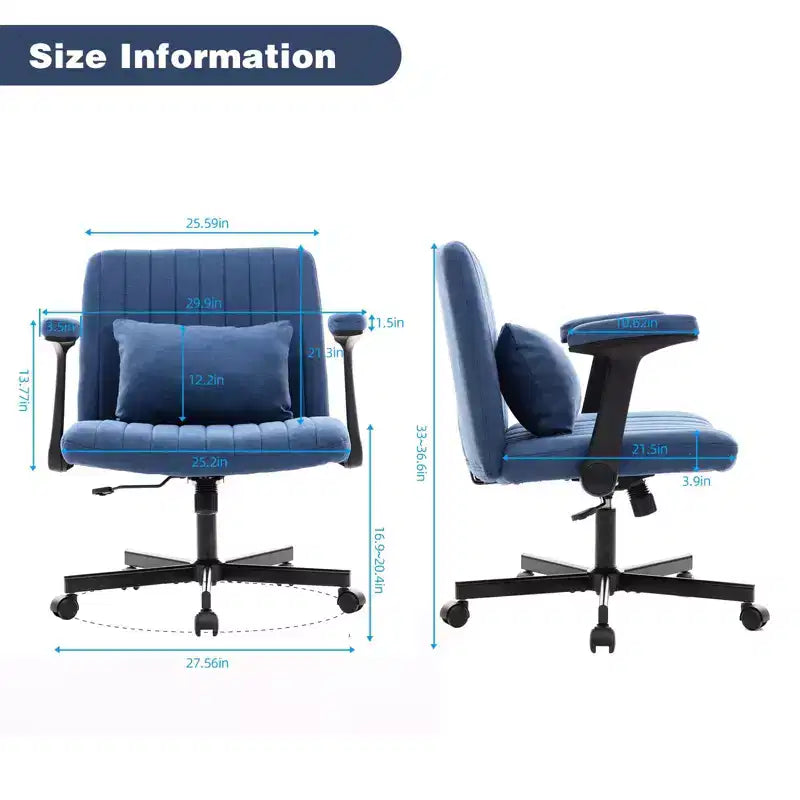 Chaise de bureau moderne en velours Okak avec dossier rembourré, chaise de bureau avec accoudoir et dossier réglables, chaise confortable pour le bureau, l'étude