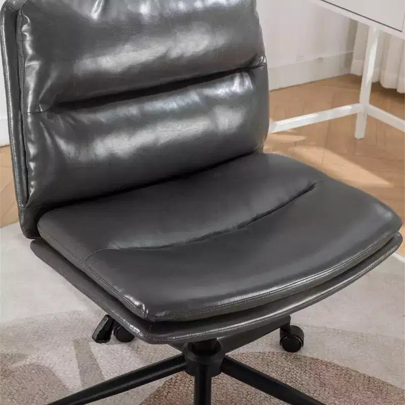 Okak – Fauteuil de bureau réglable en hauteur, chaise pivotante extra-large avec assise et dossier rembourrés, chaise d'ordinateur pour bureau, coiffeuse