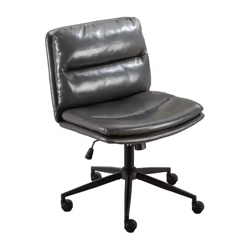 Okak – Fauteuil de bureau réglable en hauteur, chaise pivotante extra-large avec assise et dossier rembourrés, chaise d'ordinateur pour bureau, coiffeuse