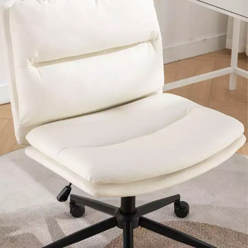 Okak – Fauteuil de bureau réglable en hauteur, chaise pivotante extra-large avec assise et dossier rembourrés, chaise d'ordinateur pour bureau, coiffeuse