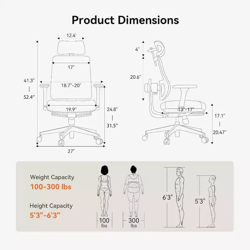 Fauteuil de bureau Newtral Magich-GPro avec repose-pieds - Accoudoirs 4D - MAGICH-GPRO+LAPD-GRAY