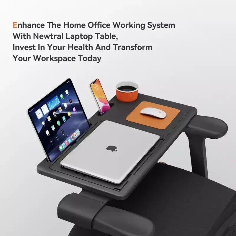 Chaise de bureau ergonomique Newtral - MAGICH003+LAPD - Noir