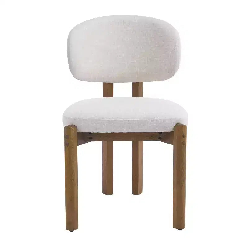 Chaises de salle à manger Christopher Knight Home Elias en bois d'hévéa moderne scandinave avec assise rembourrée