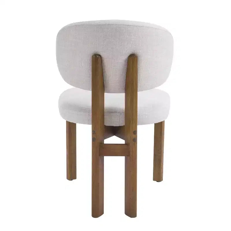 Chaises de salle à manger Christopher Knight Home Elias en bois d'hévéa moderne scandinave avec assise rembourrée