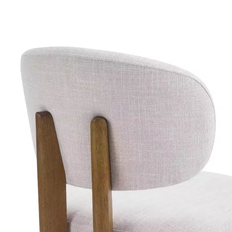 Chaises de salle à manger Christopher Knight Home Elias en bois d'hévéa moderne scandinave avec assise rembourrée