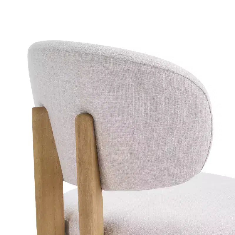 Chaises de salle à manger Christopher Knight Home Elias en bois d'hévéa moderne scandinave avec assise rembourrée