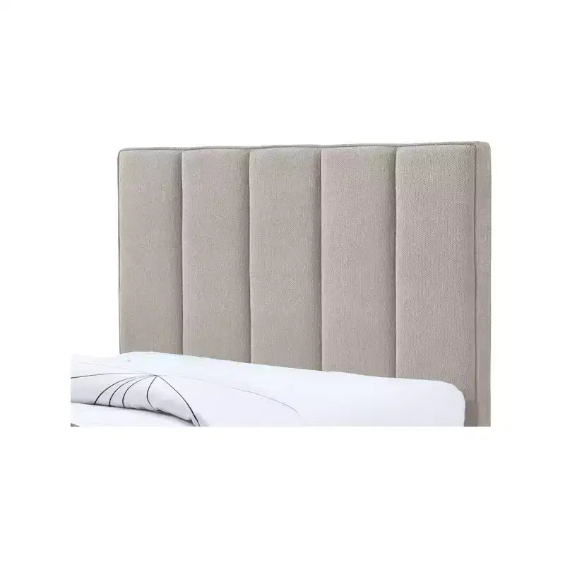 Lit gigogne double en tissu texturé lin Harper, Meridian Furniture