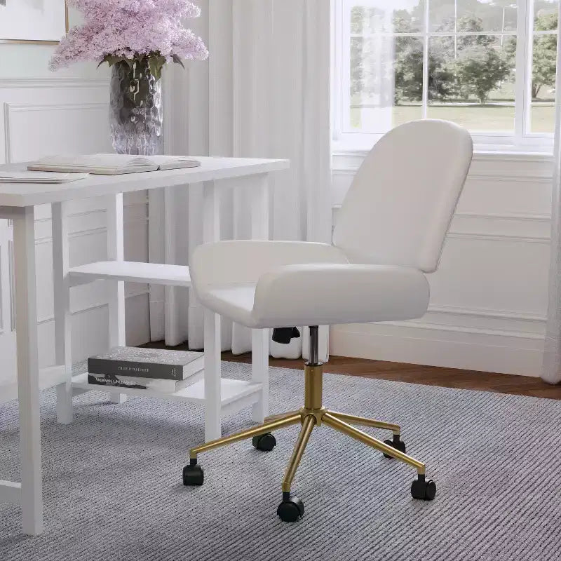 Chaise de bureau rembourrée Tyla Martha Stewart
