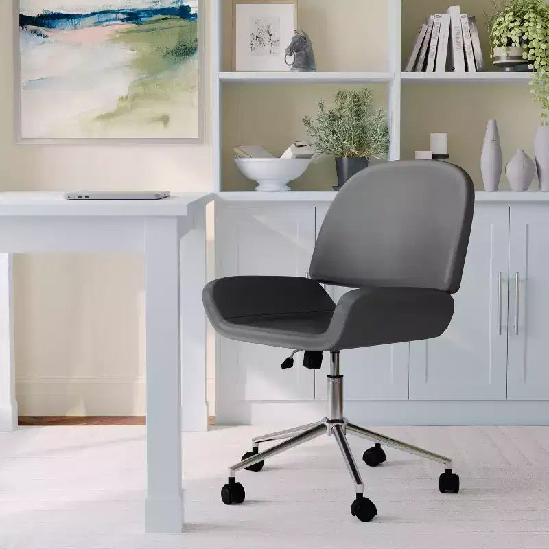Chaise de bureau rembourrée Tyla Martha Stewart