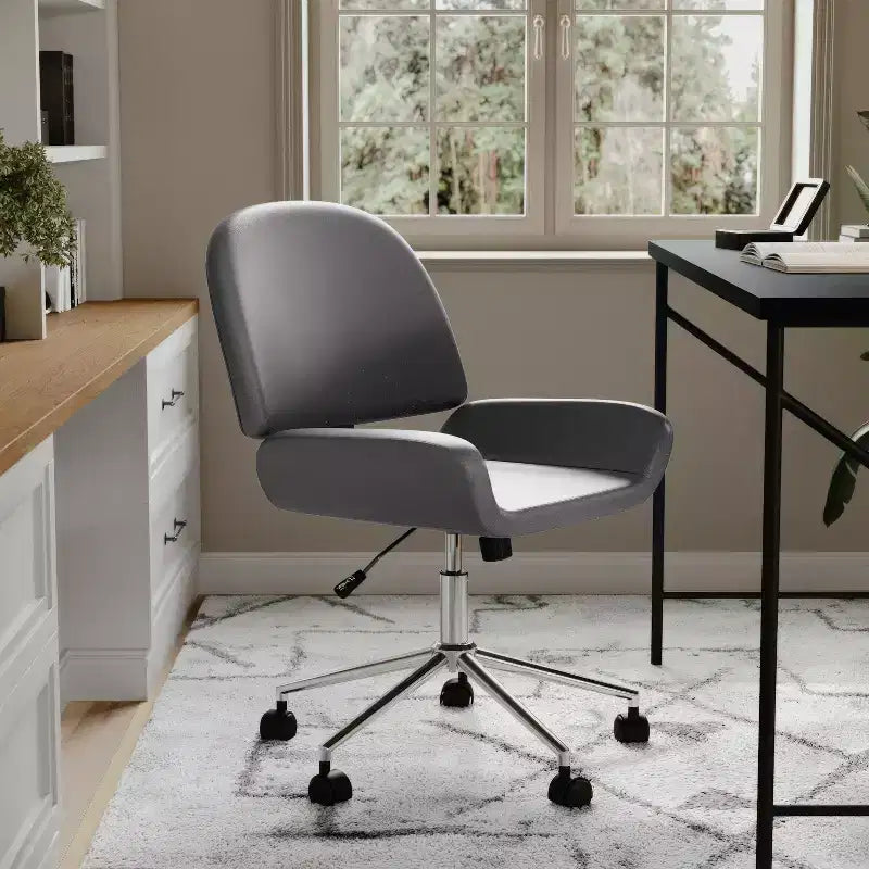 Chaise de bureau rembourrée Tyla Martha Stewart