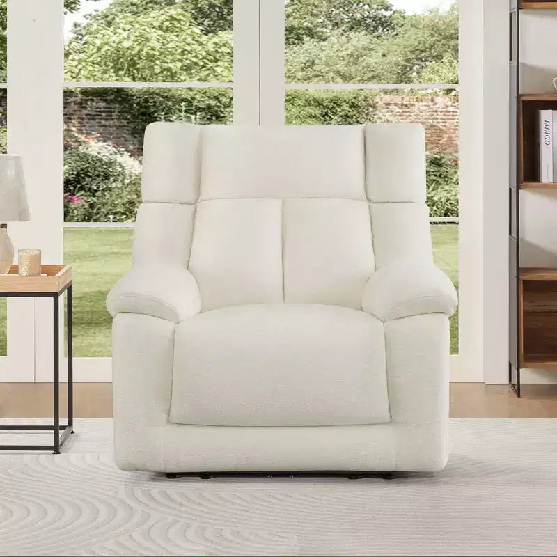 Fauteuil inclinable de puériculture Spruce & Spring Power Lay Flat avec haut-parleurs Bluetooth et soutien lombaire électrique