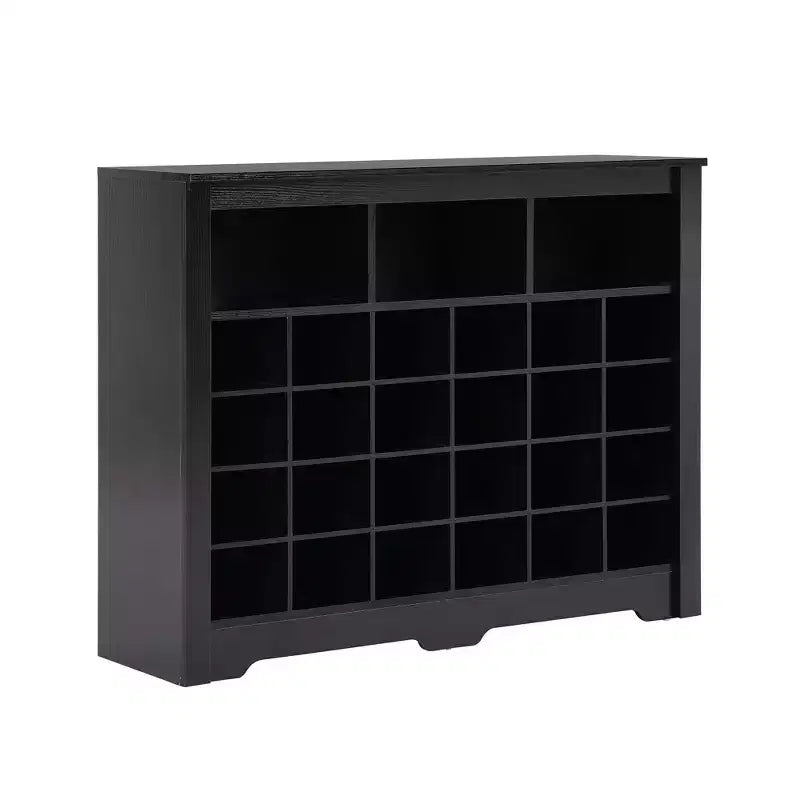 Meuble à Chaussures Élégant Okak avec Base Courbe, Étagère à Chaussures pour 24 Paires, Rangement de Chaussures pour Entrée, Salon, Couloir