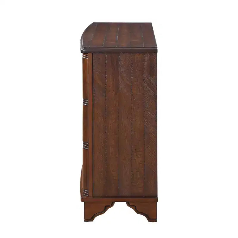 Okak Meuble d'appoint 40 pouces, Meuble de rangement avec 2 portes et plateau en bois, Meuble de rangement pour salon, salle à manger, cuisine