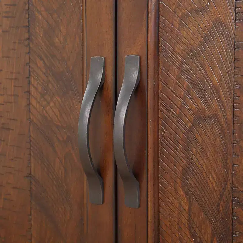 Okak Meuble d'appoint 40 pouces, Meuble de rangement avec 2 portes et plateau en bois, Meuble de rangement pour salon, salle à manger, cuisine